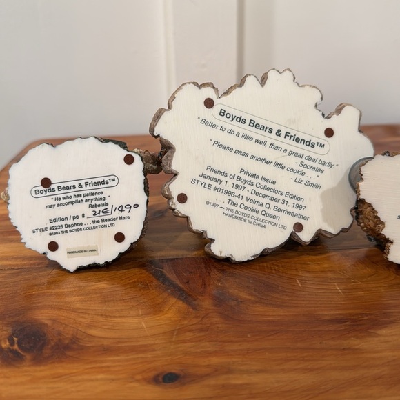 NIB Vtg 90's Boyds Bears Figurines Lot of 4 Bailey Daphne Velma Amelia - Picture 11 of 12